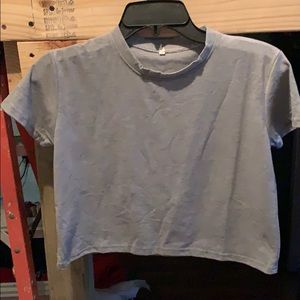 Grey crop top shirt never worn!